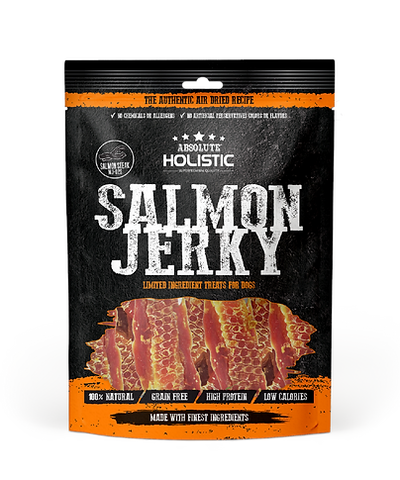 Absolute Holistic Real Jerky Salmon Steak 100g #MJ02S