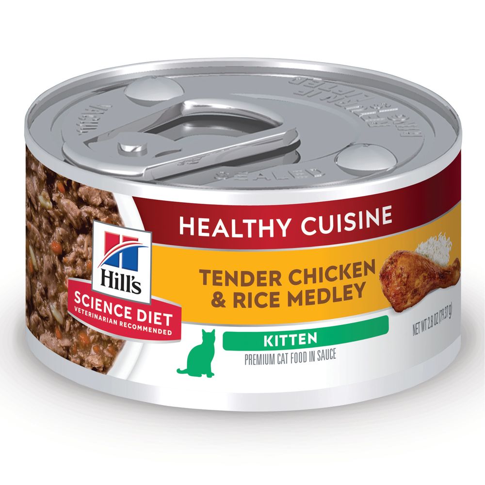 Hills Science Diet - Feline Kitten Healthy Cuisine Roasted Chicken & Rice Medley Stew 2.8oz - SPCA HK