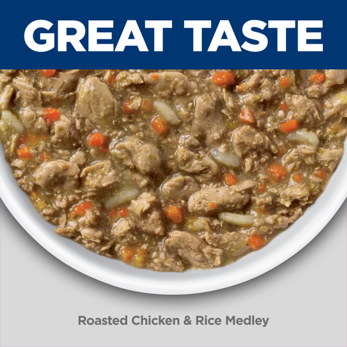 Hill's Science Diet Adult 7+ Healthy Cuisine Roasted Chicken & Rice Medley Cat Food 2.8oz - SPCA HK