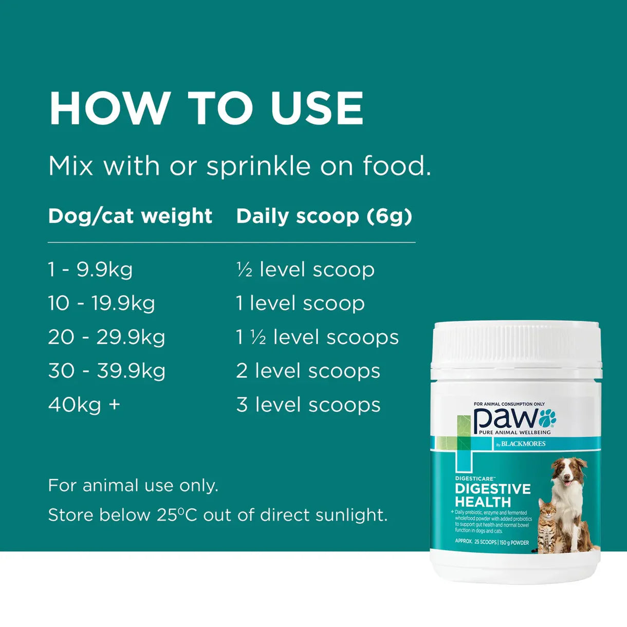 PAW DigestiCare 150g #28447