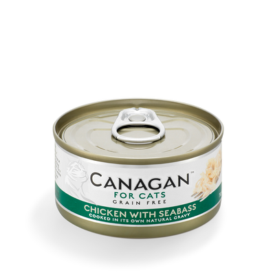 Canagan Canned Cat Chicken W/ Seabass 75g#WB75