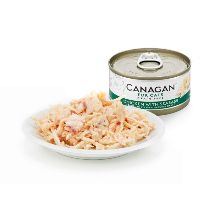 Canagan Canned Cat Chicken W/ Seabass 75g#WB75