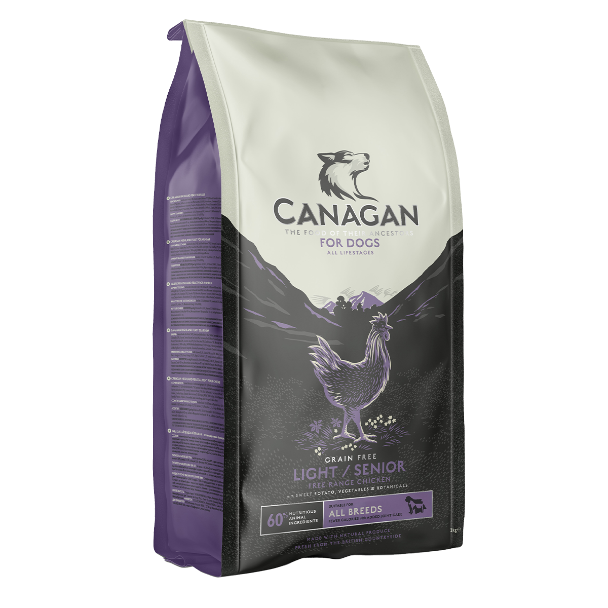 Canagan Dog Dry Food Light/Senior 12kg#GLC12