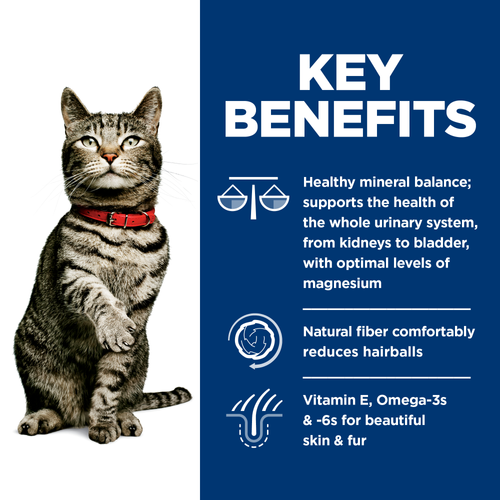 Hills Science Diet -Adult Urinary & Hairball Control Cat Food Savory Chicken Entrée Canned 2.9 oz - SPCA HK