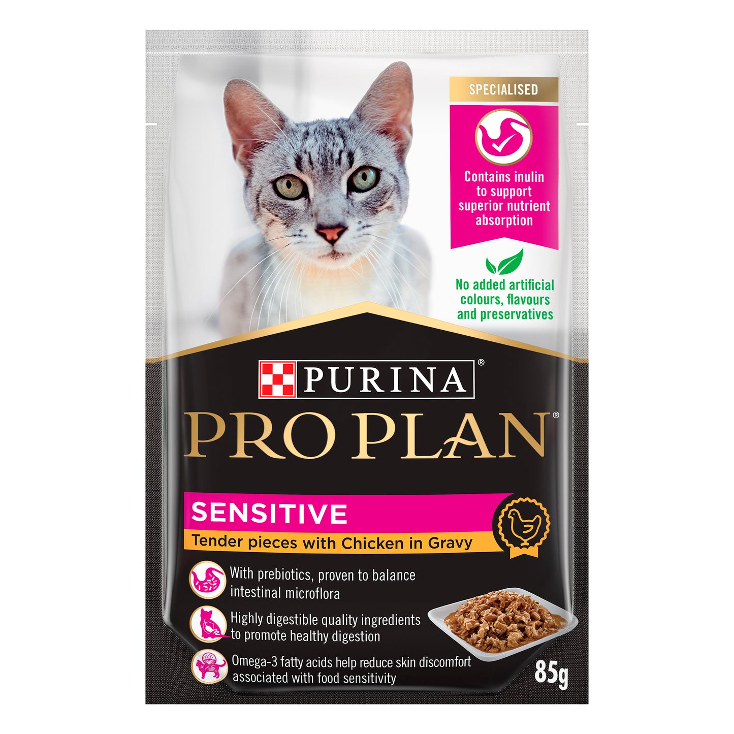 Proplan Adult Cat Sensitive 85g#12463201-SPCA HK