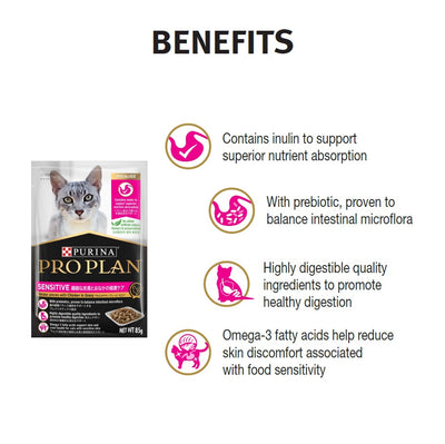 Proplan Adult Cat Sensitive 85g#12463201-SPCA HK