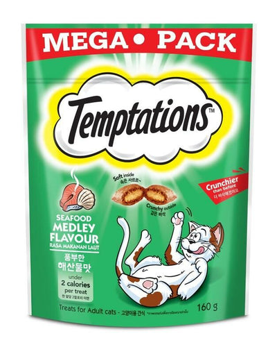 Temptations Mega Seafood 160g #10246851