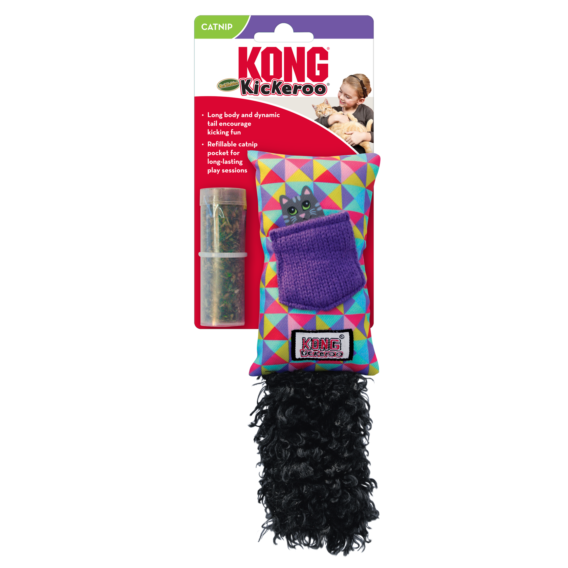 Kong Cats Kickeroo Refillable Assorted CR8-SPCA HK