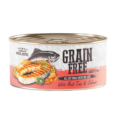 Absolute Holistic Grain Free (Cat) White Meat Tuna & Salmon 80g