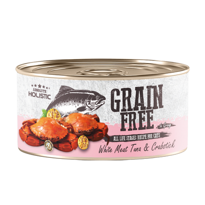 Absolute Holistic Grain Free (Cat) White Meat Tuna & Crabstick 80g