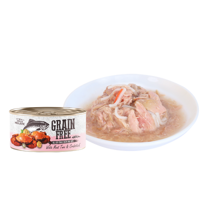 Absolute Holistic Grain Free (Cat) White Meat Tuna & Crabstick 80g