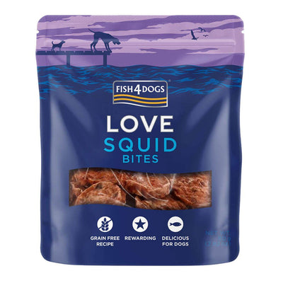 FISH4DOGS Treats - Squid Bites 80g #CSB406