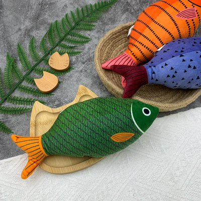 CATNIPTOY -Large Fish Green/Blue (Color will be shipped randomly) *-SPCA HK