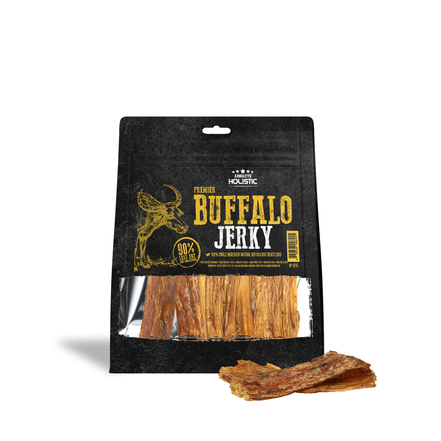 Absolute Holistic Buffalo Jerky 80g #AP-6215