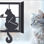 Arti&Mestieri Cat at Window Pendulum Clock