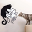 Arti&Mestieri Wall clock Gatto Gomitolo (Black)