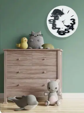 Arti&Mestieri Hunter Cat clock