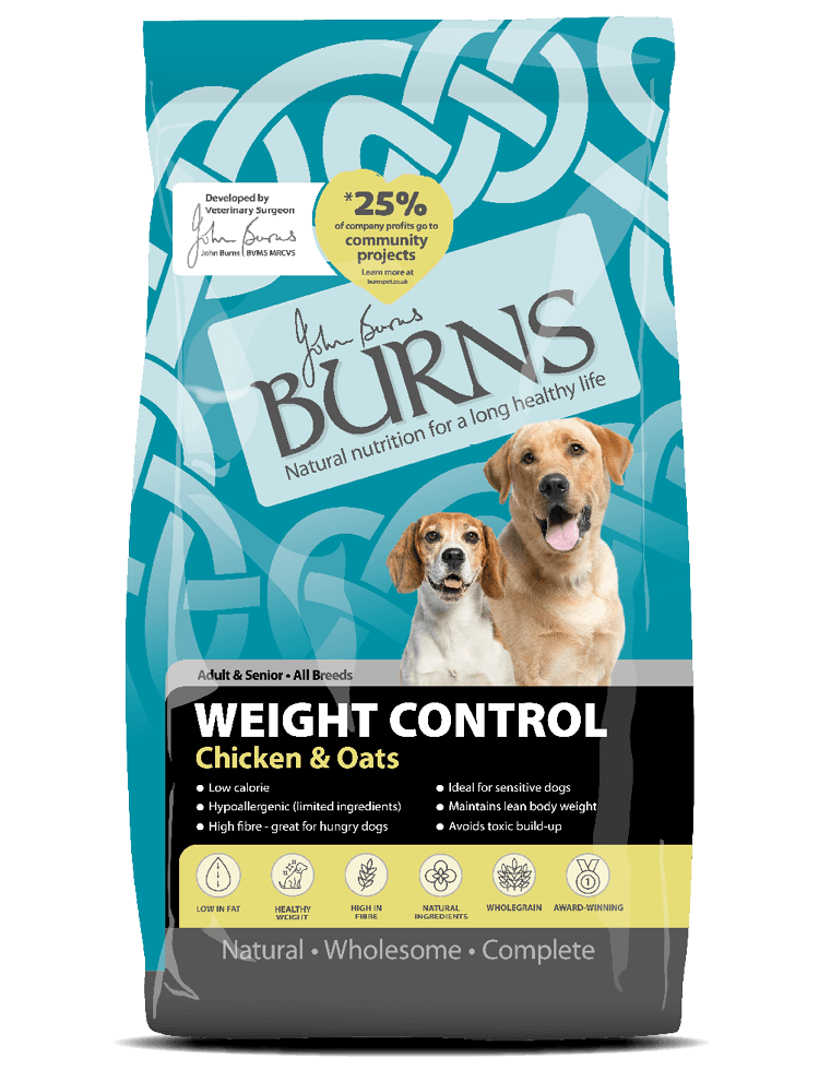 BURNS Weight Control+Chi & Oats (Dog) 2kg#BSCWC2