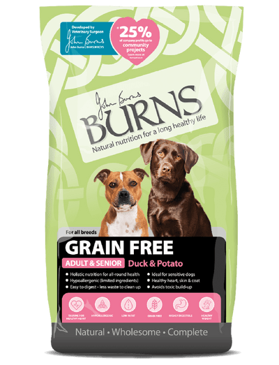 BURNS Grain Free Duck & Potato (DOG) 2kg #BSCFDA2