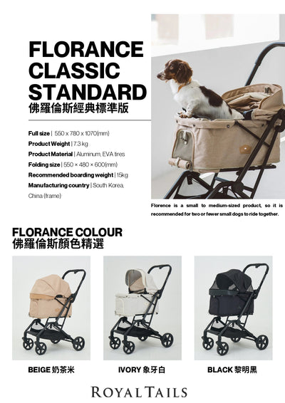 Royal Tails Florence 經典寵物推車（UP$3888）