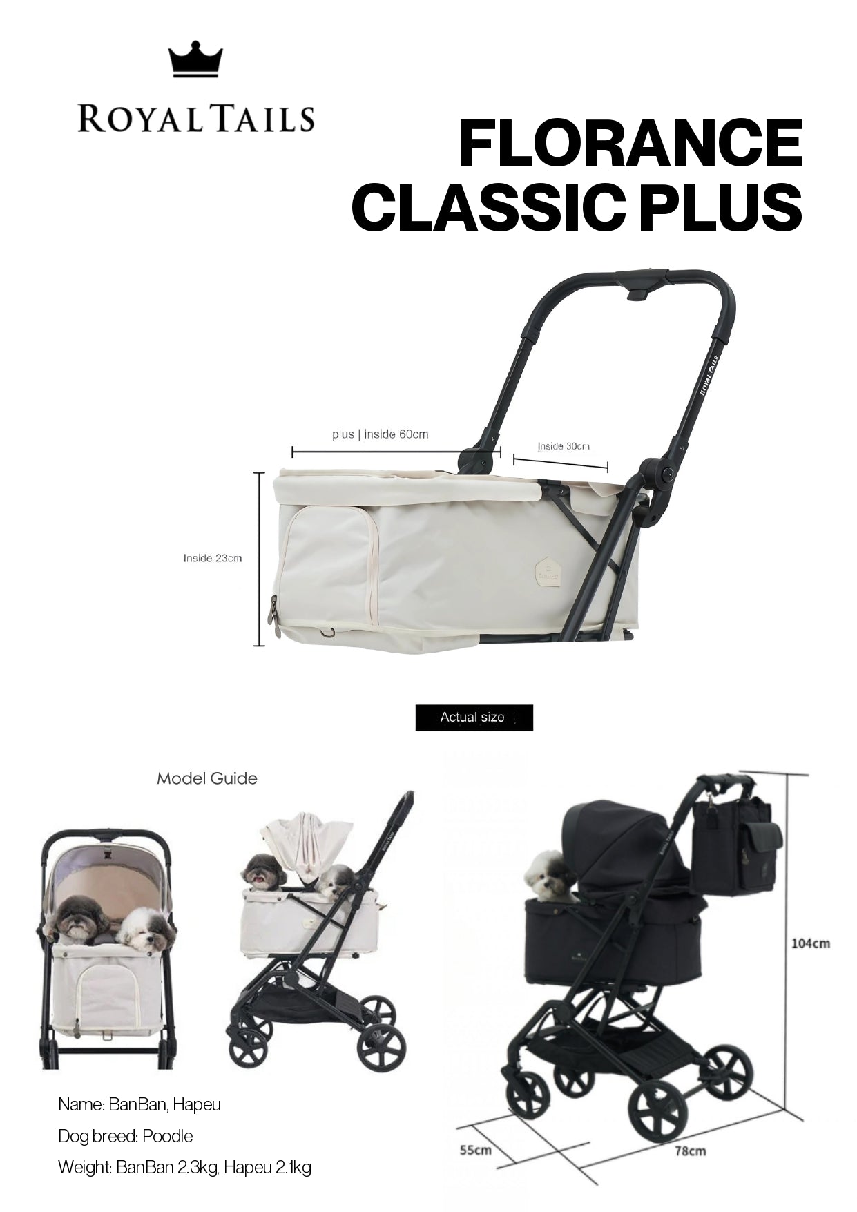 Royal Tails Florence Classic Plus Pet Stroller (UP$4088)