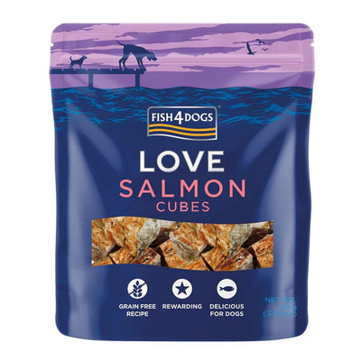 FISH4DOGS Treats - Salmon Cubes 100% 85g
