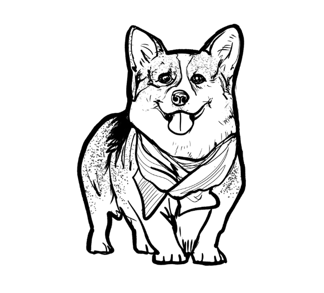 SPCA Tattoo - Corgi