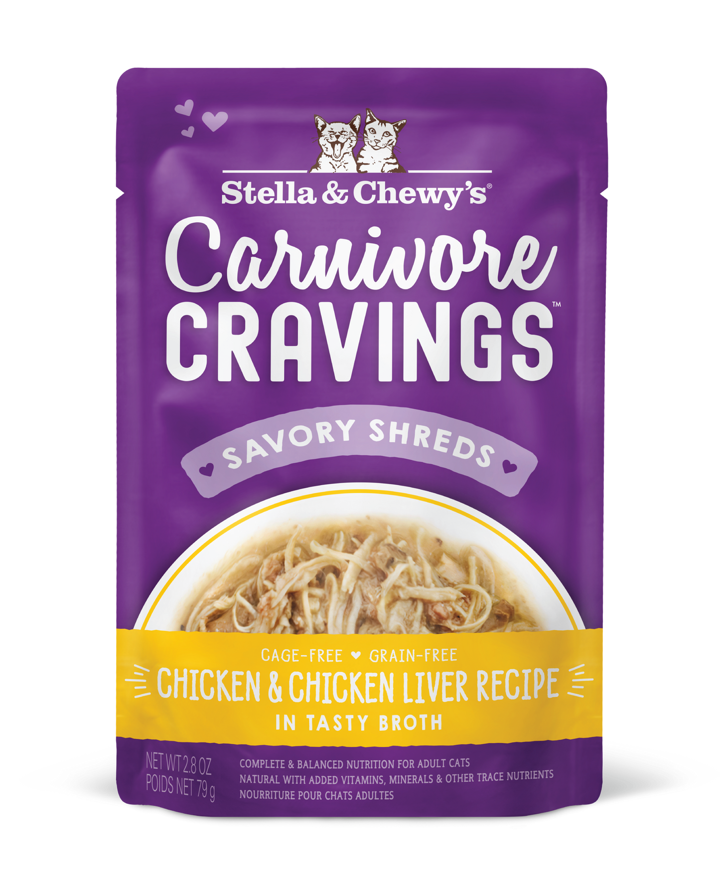 Stella and Chewy's Carnivore Cravings Pouch Cat 79g Chicken&Chicken Liver