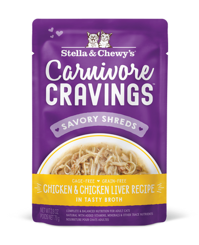 Stella and Chewy's Carnivore Cravings Pouch Cat 79g Chicken&Chicken Liver
