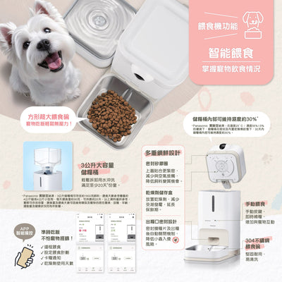 Panasonic Integrated Pet Feeder & Water Dispenser #CP-JNF04HW(Pre-Order)