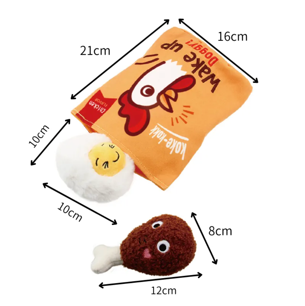 GiGwi Foody Friendz dental toys - Bacon Bread