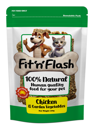 Fit n Flash - 雞肉及田園蔬菜 100g