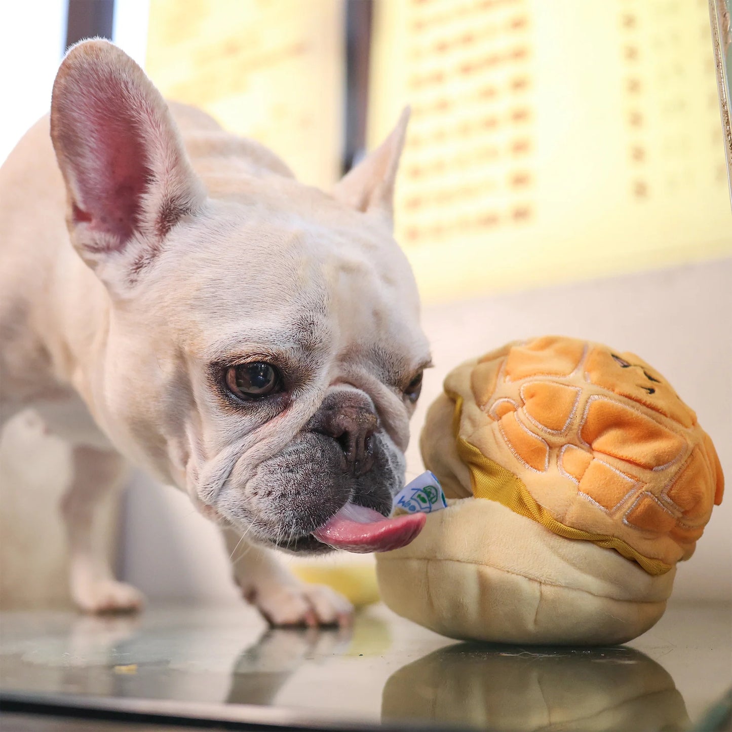 Woof² | Buttered Pineapple Bun 2-in-1 Nose-work Soft Plush Pet Toy