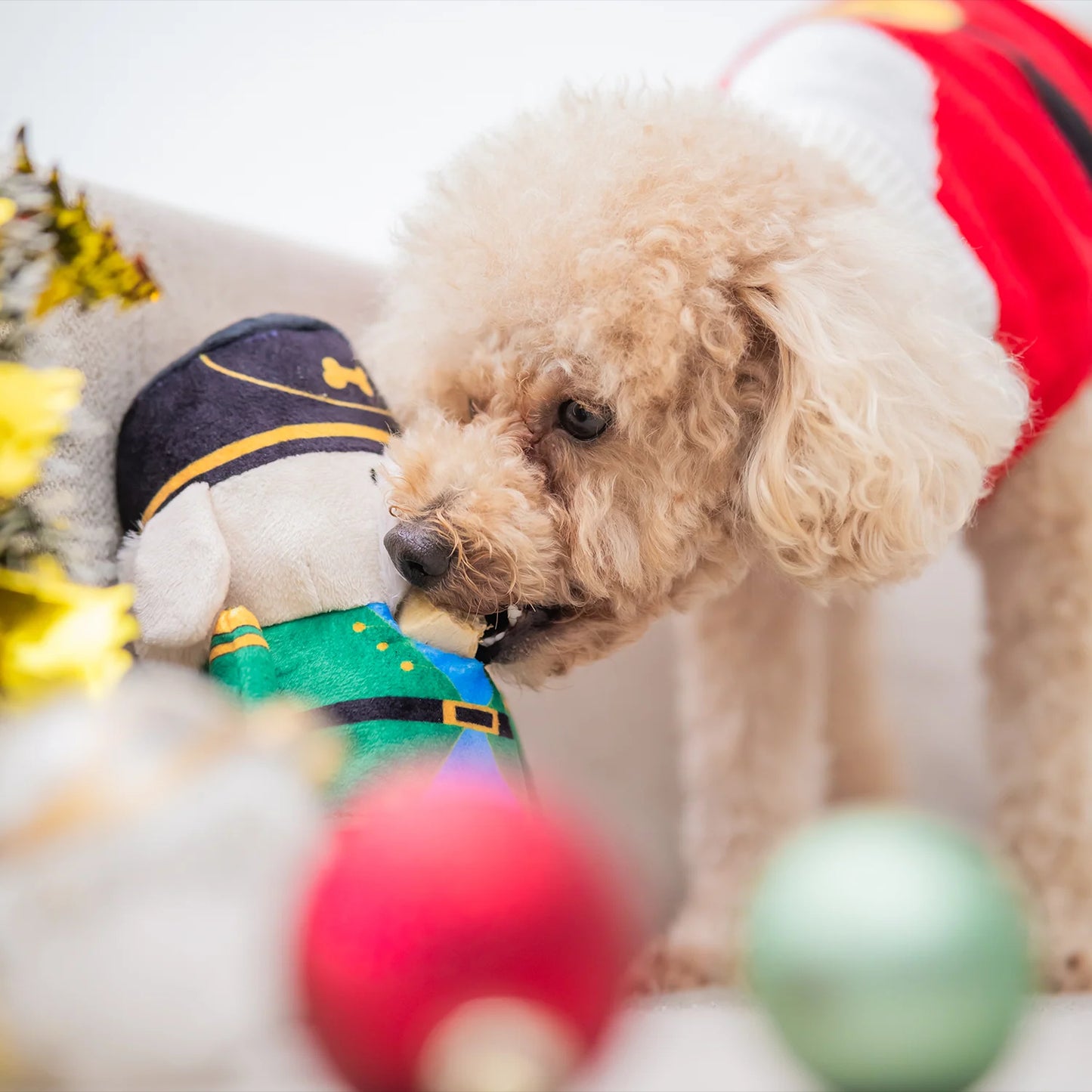 Woof² | Nutcracker Treat-Dispensing Soft Plush Pet Toy