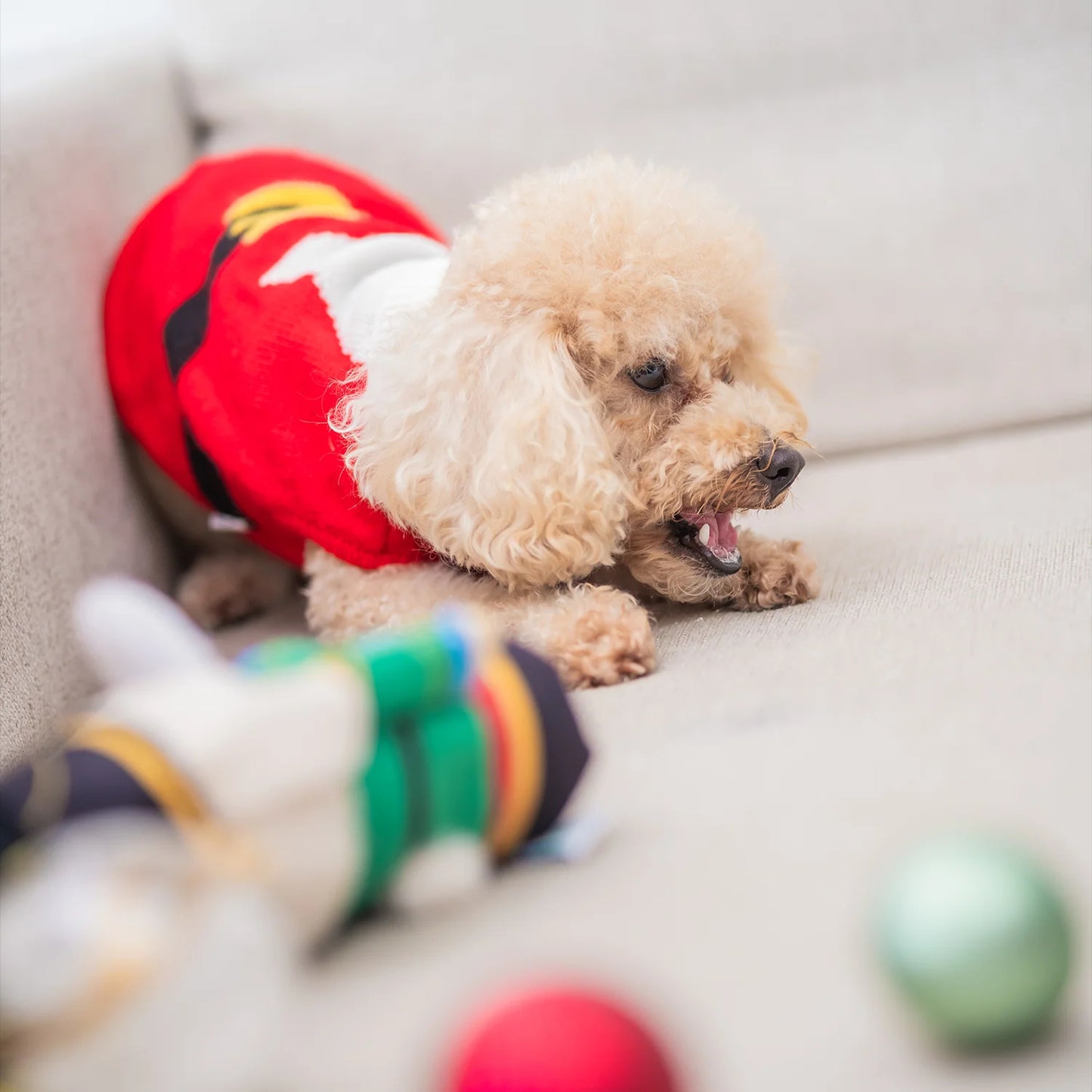 Woof² | Nutcracker Treat-Dispensing Soft Plush Pet Toy