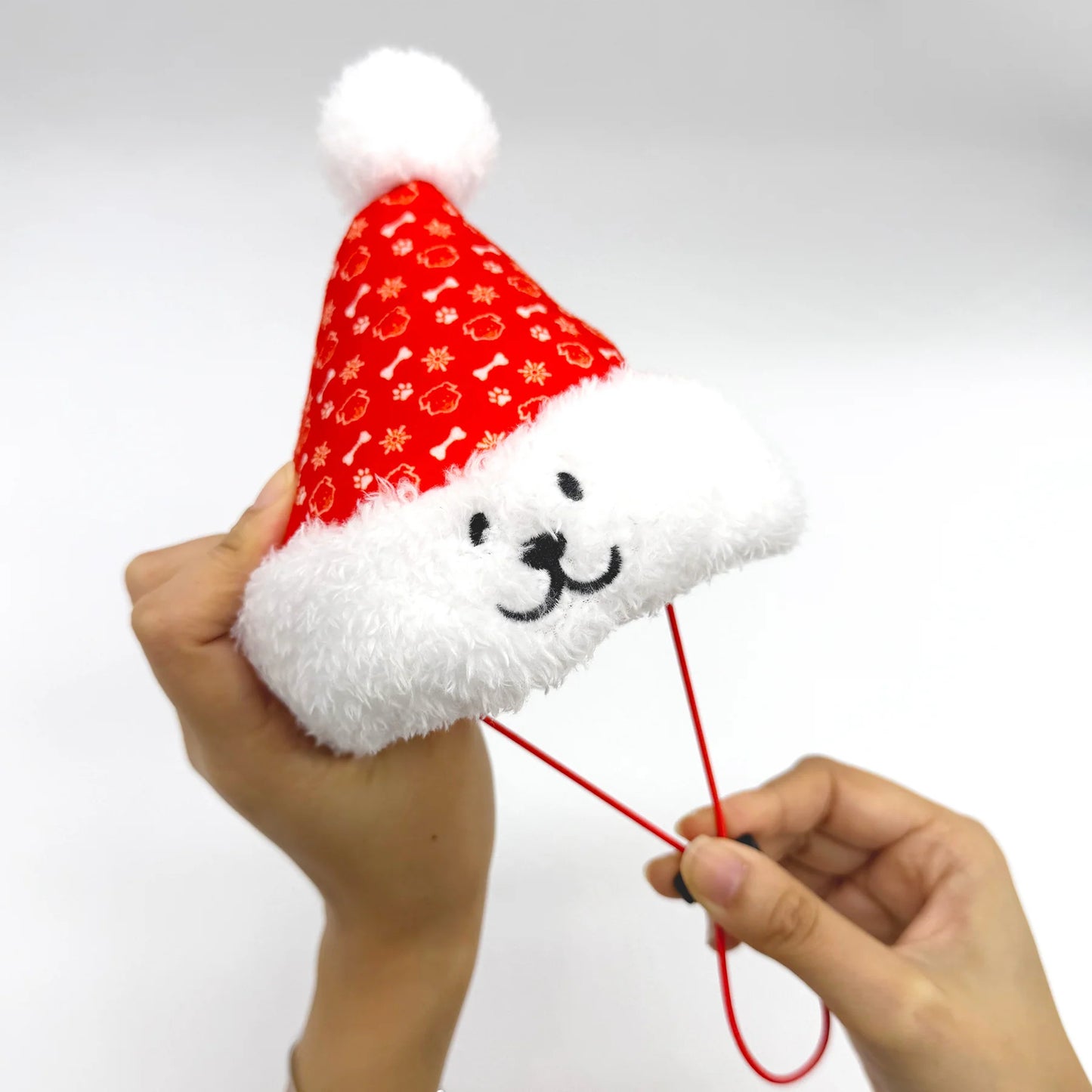 Woof² | Christmas Santa Hat Nosework Soft Plush Pet Toy
