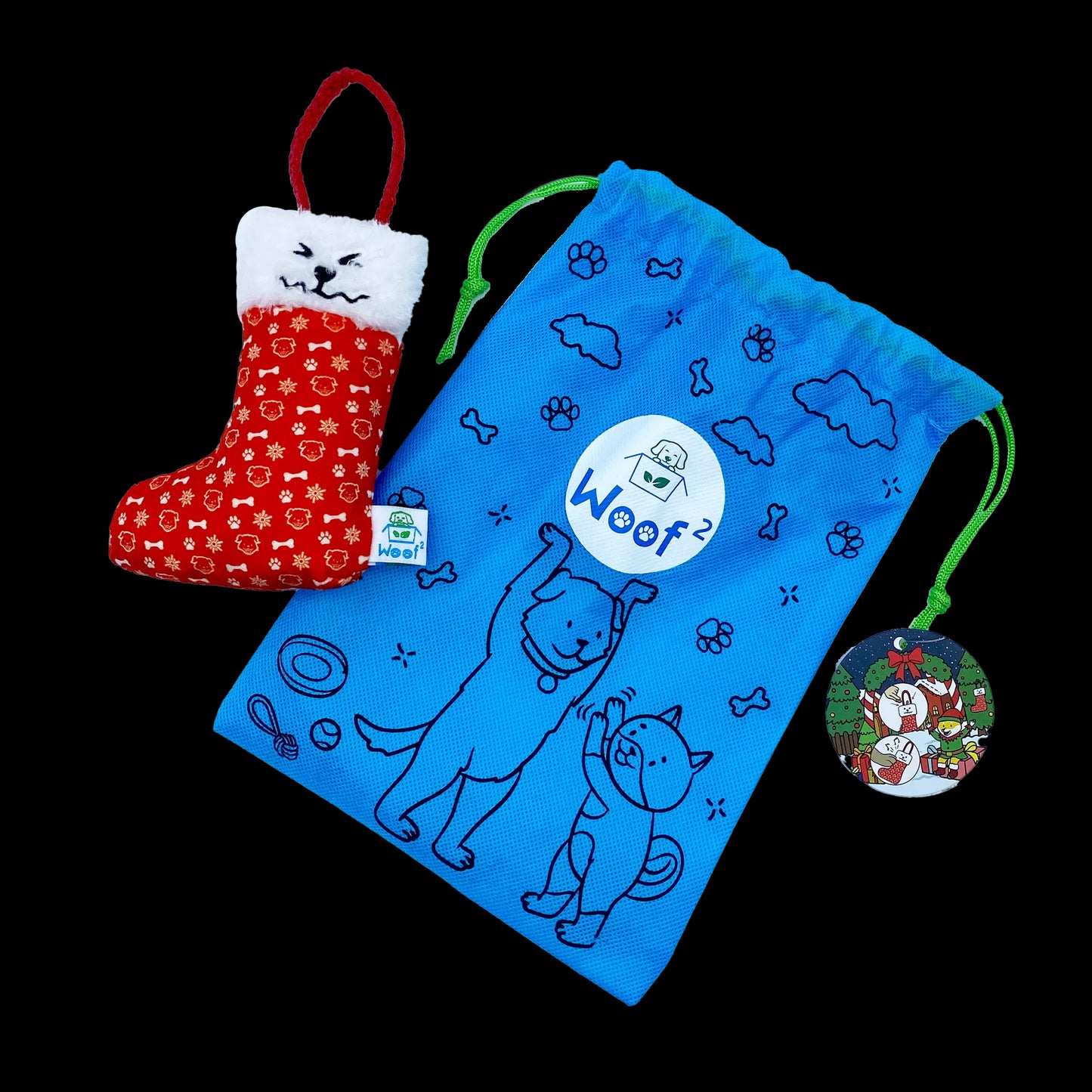 Woof² | Christmas Stocking Nosework Soft Plush Pet Toy