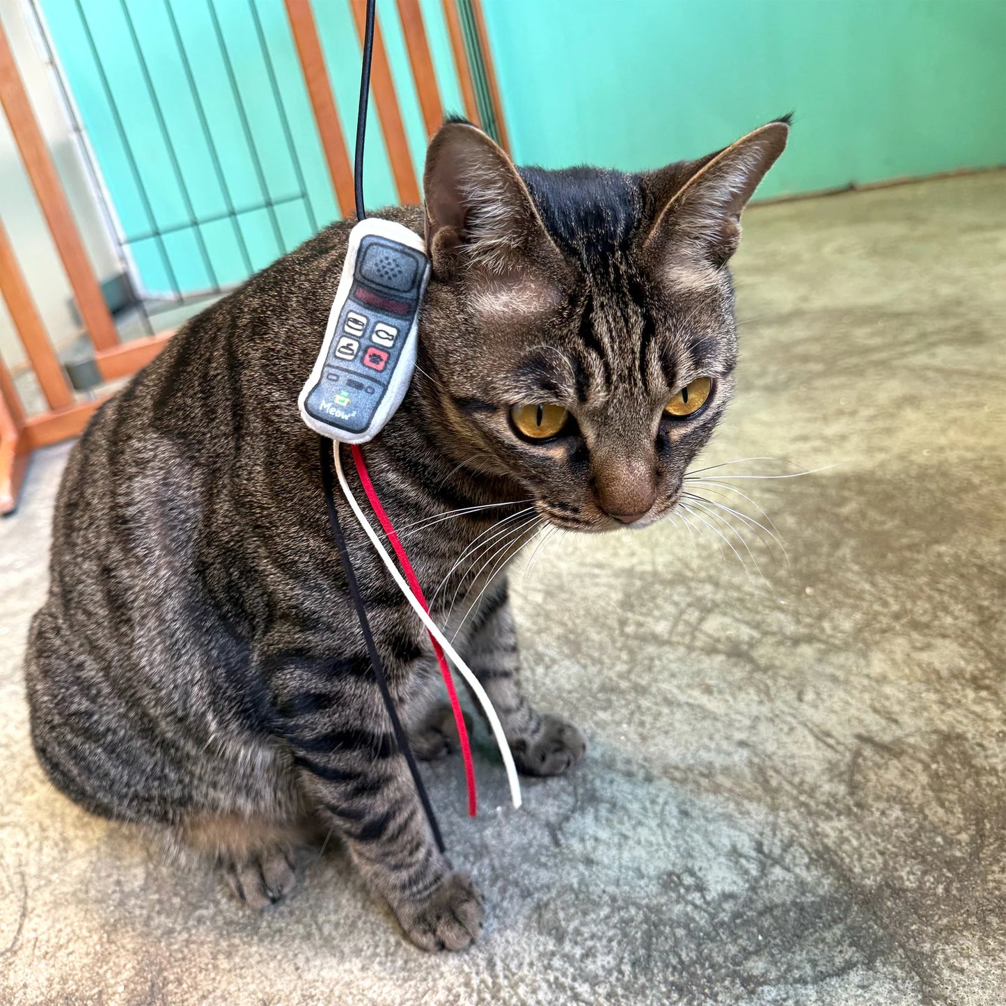 Meow² | 懷舊大哥大電話逗貓棒替換件
