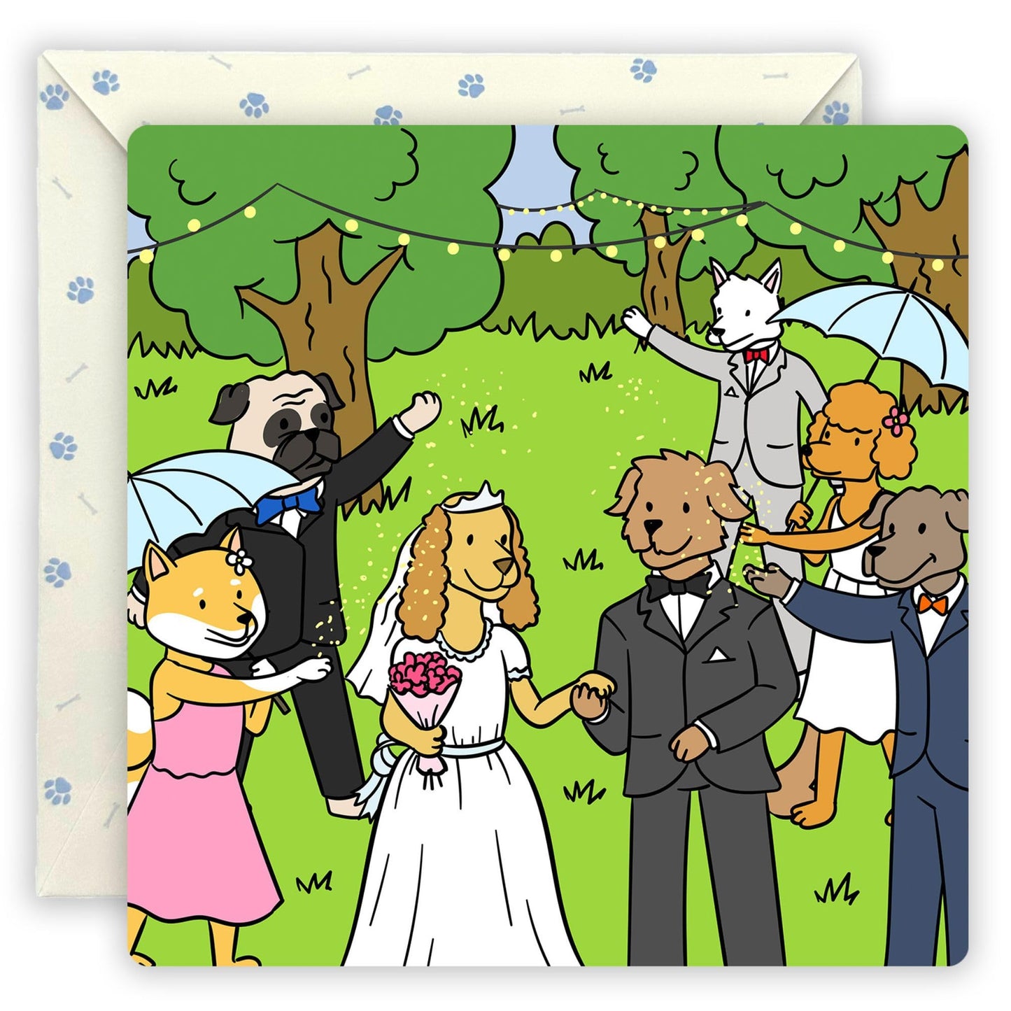 Woof² Wedding Card