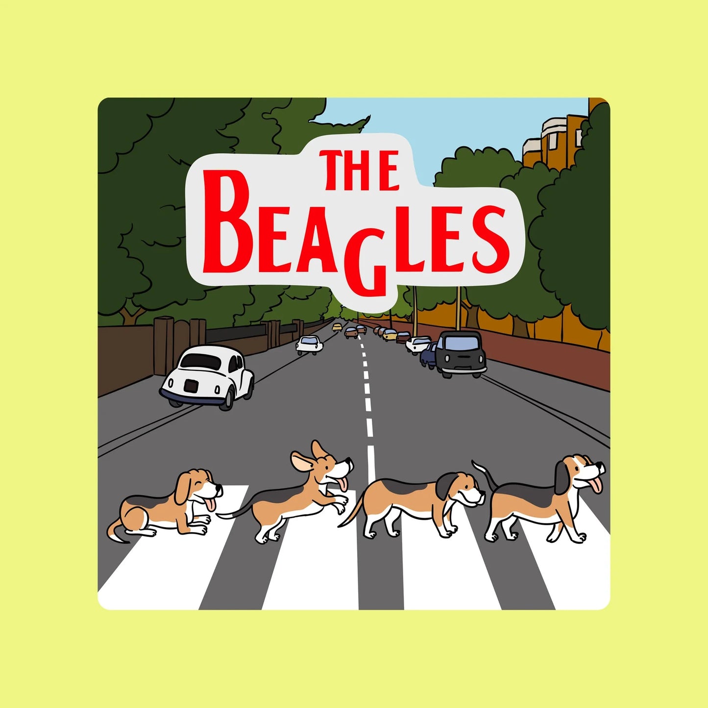 Woof² 'The Beagles - Queen's Road' Card