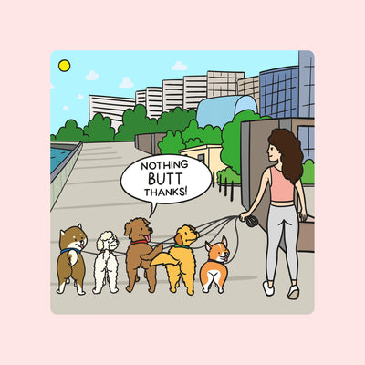 Woof² 'Nothing Butt Thanks' Card