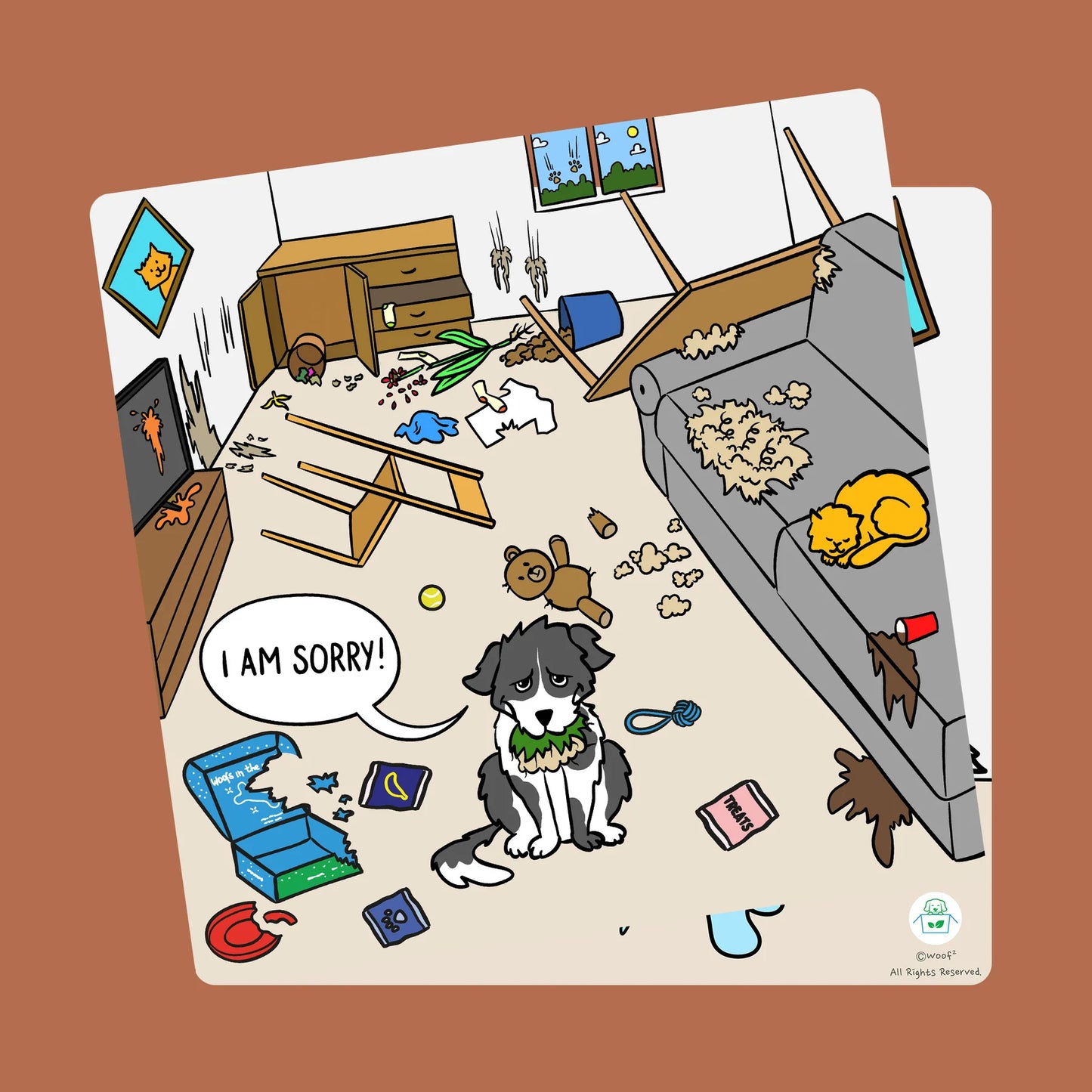 Woof² 'I'm Sorry' Card
