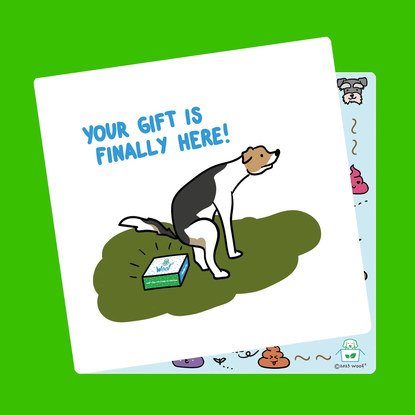 Woof² 'Your Gift Is Finally Here' Card