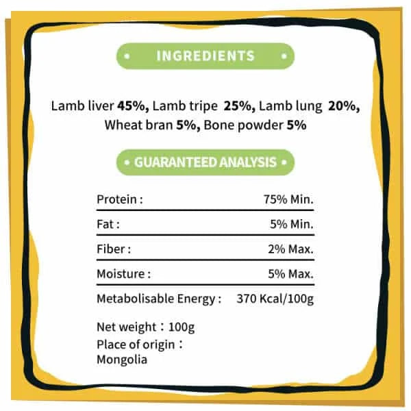 Merrimore Healthy Lamb Bone Chews 100g #CL-HBC100