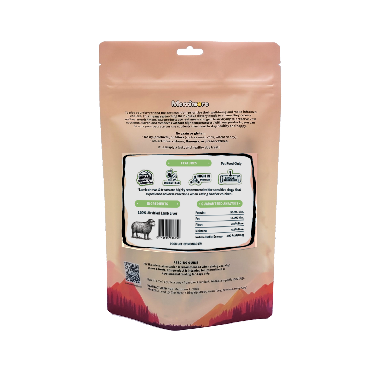 Merrimore Lamb Liver 羊肝脆片 100g