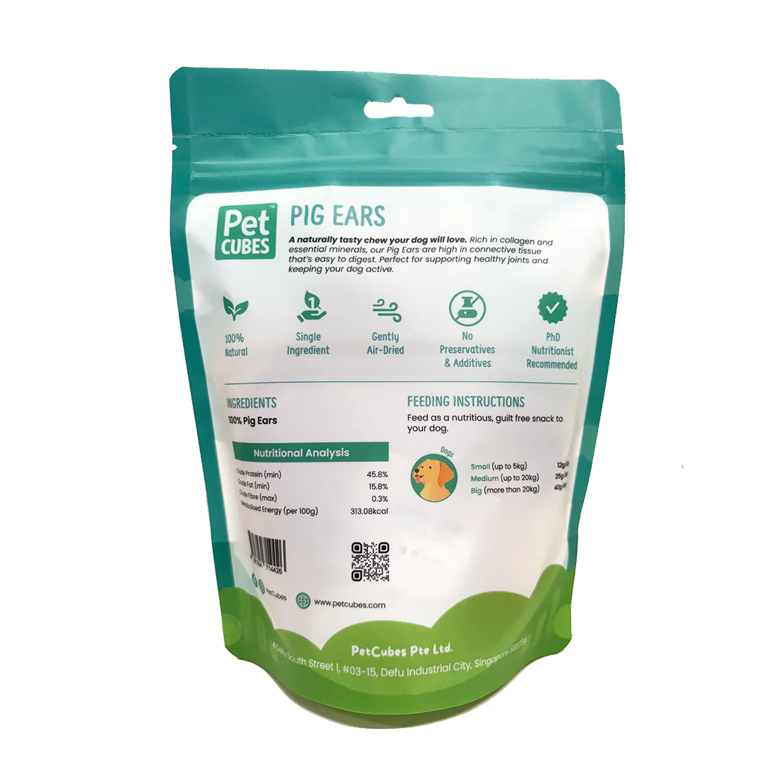 PETCUBES- Air-Dried Pig Ears 2pcs - SPCA HK