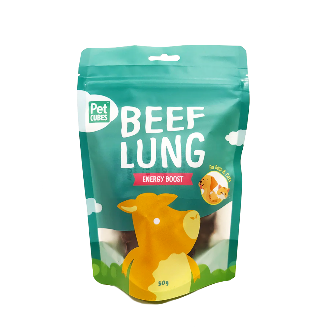 PETCUBES Air-Dried - Beef Lung 50g #ADTBL - SPCA HK
