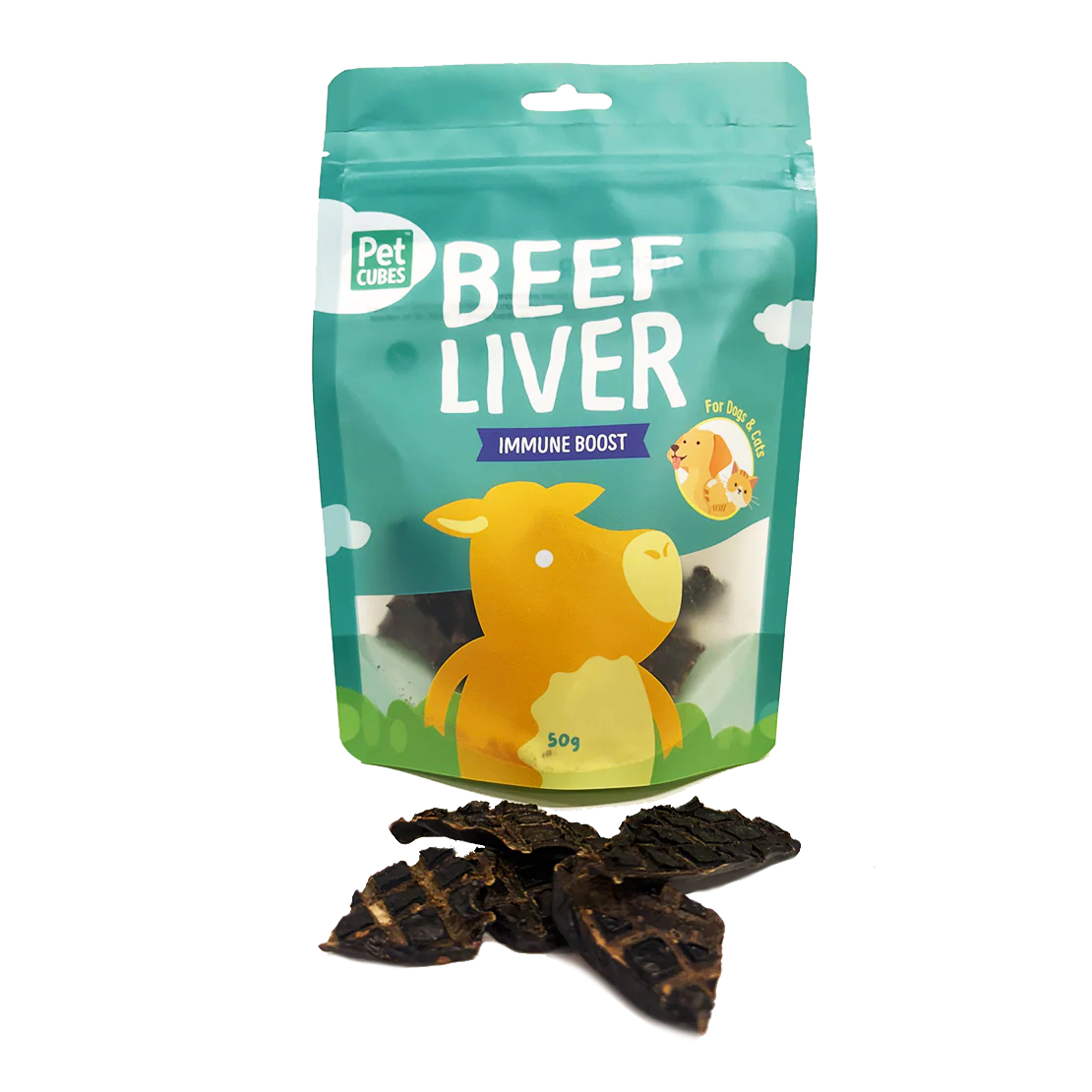 PETCUBES Air-Dried - Beef Liver 50g #ADTBLI - SPCA HK