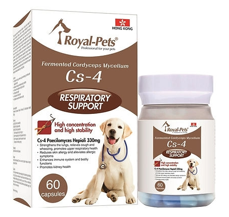 Royal-Pets Fermented Cordyceps Mycelium Cs-4For Dogs (60 capsules)
