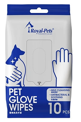 Royal-Pets Pet Glove Wipes 10'S #PE-RO47